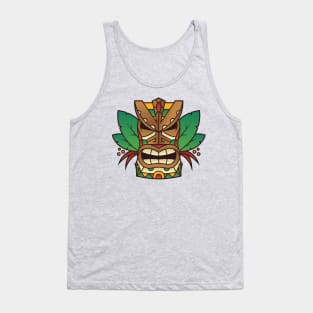 Funny Tribal Tiki Head Tank Top